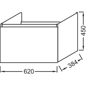 Изображение товара тумба серый антрацит 62 см jacob delafon odeon up eb886-n14