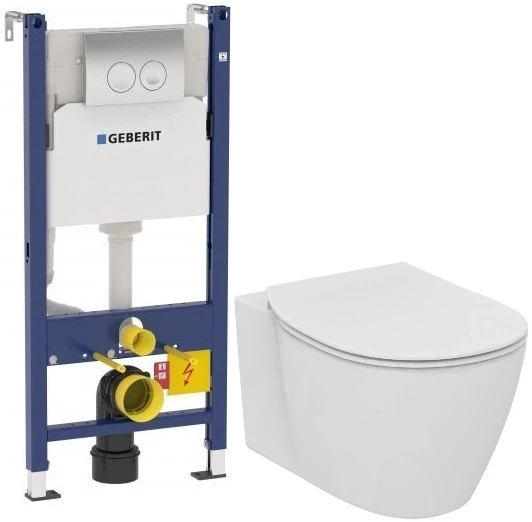 

Комплект подвесной унитаз Ideal Standard Connect E771801 + E772401 + система инсталляции Geberit 458.124.21.1
