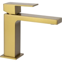 Смеситель для раковины Kaiser Cube 01211-3 золотой матовый