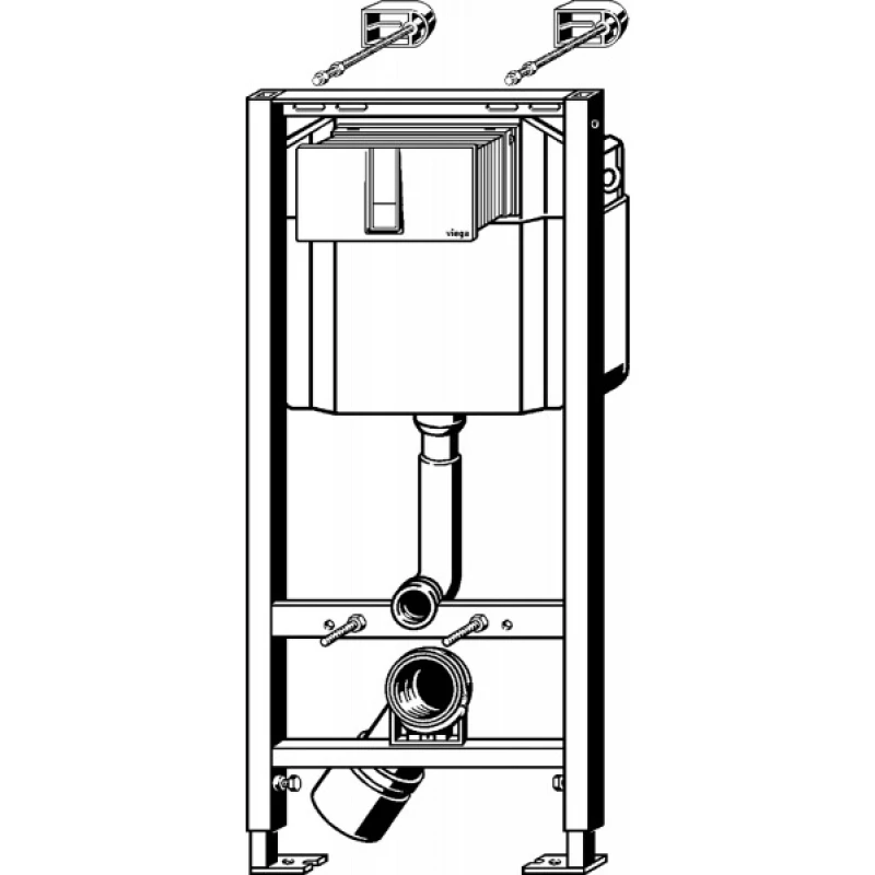 Комплект подвесной унитаз Cersanit Carina MZ-CARINA-COn-DL + система инсталляции Viega 727550