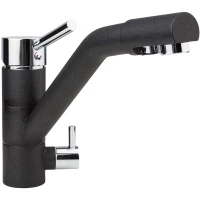 Смеситель для кухни с подключением к фильтру черный Ukinox UM1391 - 10