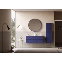 Комплект мебели ORKA Moonlight 5001504 + 3001344 120 см, подвесной, синий матовый