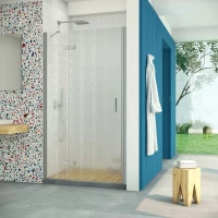 Душевая дверь Vegas Glass AFP Retta 90 07 02 L 90 см L, профиль матовый хром, стекло шиншилла