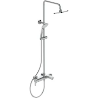 Душевая система Ideal Standard IdealRain Cerafine O BC525AA 200 мм, со смесителем, хром