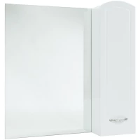 Зеркальный шкаф 68x80 см белый глянец R Bellezza Амелия 4610311001014