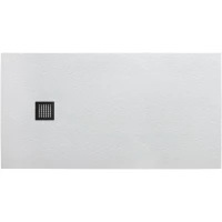 Душевой поддон BelBagno Uno TRAY-MR-UNO-AH-180/80-35-W-NO 180x80 см, из литьевого мрамора, прямоугольный, белый