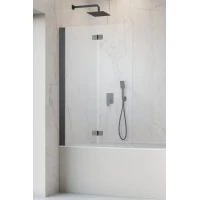 Шторка на ванну Radaway Nes Brushed GunMetal PND I 110 Left 10010110-92-01L 110 см L, профиль оружейная сталь матовый, стекло прозрачное