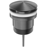 Донный клапан для раковины Feramolli Sole S083GB универсальный, графит матовый