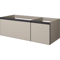 Тумба под раковину Armadi Art Quatro Daphne 790-M2-120-D-A-LED 120 см L, подвесная, с подсветкой, бежевый матовый