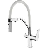 Смеситель для кухни с подключением к фильтру Lemark Comfort LM3074C-White