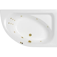 Акриловая ванна Whitecross Aquarella 0109.170110.100.LINE.GL 170x110 см R, с гидромассажем, угловая, белый