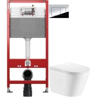 Комплект подвесной унитаз Olive’S Torres TR30116DP + система инсталляции Tece 9400412