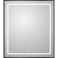 Зеркало BelBagno Kraft SPC-KRAFT-700-800-LED-TCH-WARM-NERO 70x80 см, с LED-подсветкой, сенсорным выключателем, антизапотеванием, черный