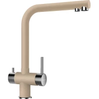 Смеситель для кухни с подключением к фильтру Schock Wellus хром/лунный камень 710263