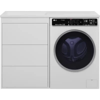 Тумба под раковину Brevita Grafit GRA-01060-023Я 58,5 см, напольная, над стиральной машиной, белый матовый