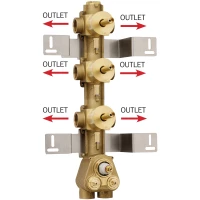 Скрытая часть на 3-6 потребителей Bossini Z030273000