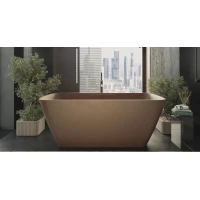 Ванна из литьевого мрамора Salini S-Stone Agatha 100221MF 179x82 см, отдельностоящая, покраска по RAL матовый полностью