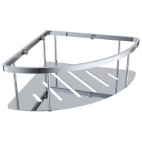 Полка для ванной Kaiser KH-5220 23x23 см, угловая, хром