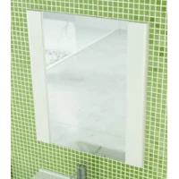 Зеркало 60x70 см  белый глянец Comforty Флоренция 00003127385