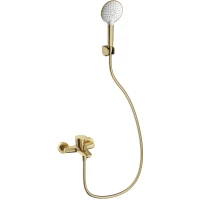 Смеситель для ванны Wonzon & Woghand WW-A30891-BG с душевым гарнитуром, золотой матовый