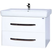 Тумба с раковиной белый глянец 80 см Bellezza Рокко 4635313670013 + 4620000148579