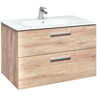 Тумба под раковину Roca Victoria A857470517 78,5 см, подвесная, орех