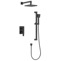 Душевой комплект 225 мм Rush Thira TR3635-41Black