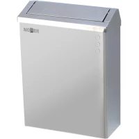 Контейнер для мусора Nofer 14078.S 23л, настенный, нержавеющая сталь