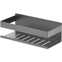 Полка для ванной Timo Luiro 18579/18 23 см, вороненая сталь