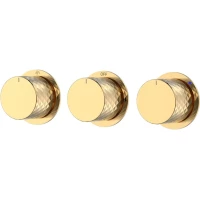 Смеситель для ванны Boheme Stick Diamond 124-3-G.1 встраиваемый, золотой