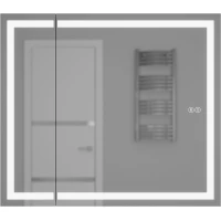 Зеркальный шкаф Uperwood Tanos ZTanos80b 80x70 см R, с LED-подсветкой, сенсорным выключателем, антизапотеванием, черный