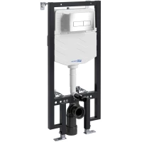 Инсталляция для унитаза WasserKRAFT Vils 56 56TLT.010.ME.CH03 с кнопкой смыва, хром