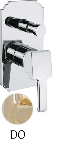 Встраиваемый однорычажный смеситель для ванны золото 24 карата Cezares Legend LEGEND-VDIM-03/24