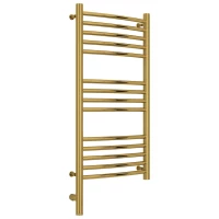 Полотенцесушитель электрический 800x400 золотой МЭМ левый, перемычка выгнутая Сунержа Богема 3.0 03-5802-8040