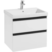 Тумба с раковиной белый глянец 60 см Roca Domi A857458806+ 3270M1004