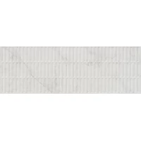 Плитка Тубкаль белый глянцевый структура 30x89,5