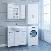 Комплект мебели белый глянец 80,5 см Санта Родос 206023 + CLASSIC80 + 106017