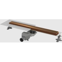 Душевой трап (лоток) Boheme Premium Linear 982-60-BRB 60 см, с решеткой, 2 в 1 под плитку, бронза матовая