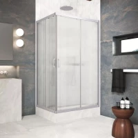 Душевой уголок Vegas Glass ZA-F Protec h1900 90*70 07 Moru 90x70 см, профиль матовый хром, стекло рифленое