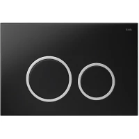 Кнопка смыва IDDIS Unifix UNI03BCi77 для инсталляции, черный матовый/хром/черный матовый