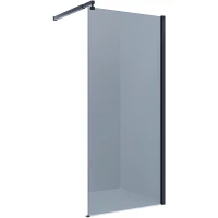 Душевая перегородка Alex Baitler AB29100B4 100 см, профиль черный матовый, стекло тонированное