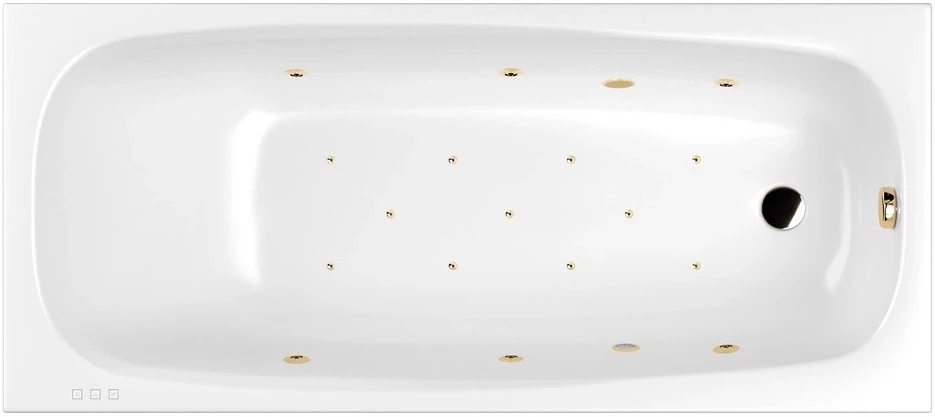 

Акриловая гидромассажная ванна 180x80 см Whitecross Layla 0102.180080.100.RELAX.GL