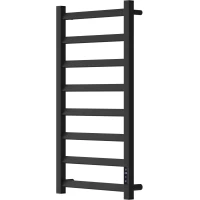 Полотенцесушитель электрический APEXTERMO Galaxy GL00184BM 800x430, диммер правый, черный матовый