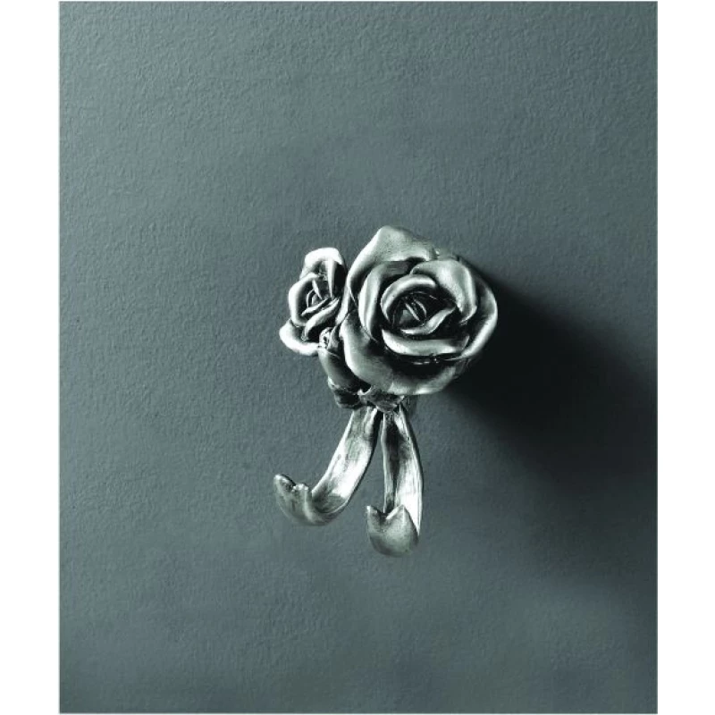 Крючок Art&Max Rose AM-0912-T двойной, для ванны, серебро