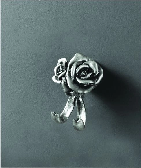 Крючок двойной серебро Art&Max Rose AM-0912-T