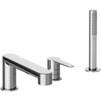 Смеситель на борт ванны Ravak Puri PU 026.00 X070142 CoolStart, с душевым гарнитуром, хром