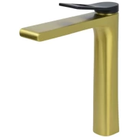 Смеситель для раковины Bronze De Luxe Element EL21GB золотой матовый/черный