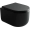 Унитаз подвесной Ceramica Nova Ulma CN4006MB безободковый, с сиденьем микролифт, черный матовый - 1