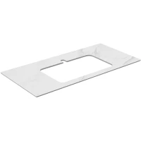 Столешница 100 см белый матовый для раковин встраиваемых сверху Kerama Marazzi Plaza Classic Монте Тиберио PL2.SG507120R\100