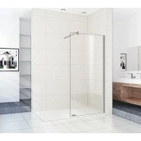 Душевая перегородка WeltWasser 100G-1 10000002939 100 см, профиль хром, стекло прозрачное